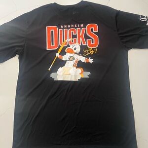NWOT Anaheim Ducks Wild Wing T-Shirt Mens Men’s XL Black Athletic Gym   Hockey